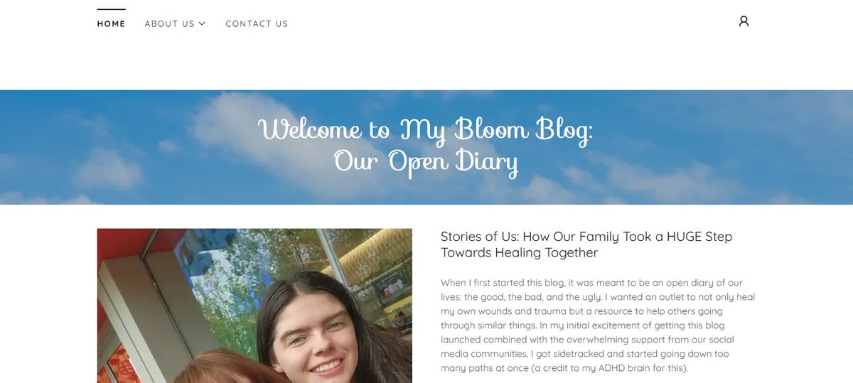 My Bloom Blog homepage: Welcome to My Bloom Blog, Our Open Diary